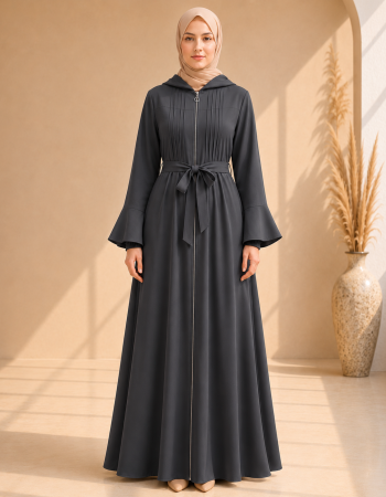 739  عباية كبشون درزات صدر - Anthracite