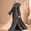 739  عباية كبشون درزات صدر - Anthracite