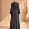 739  عباية كبشون درزات صدر - Anthracite