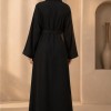 742  عباية تطريز كامل - Schwarz