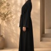 742  عباية تطريز كامل - Schwarz