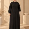 743  عباية درزات صدر - black
