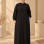 743  عباية درزات صدر - black