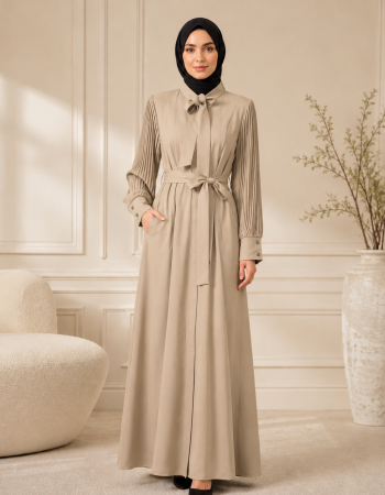 700 عباية بليسة  - Beige