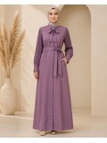 700 عباية بليسة  - Lila