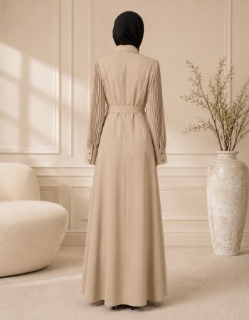700 عباية بليسة  - Beige