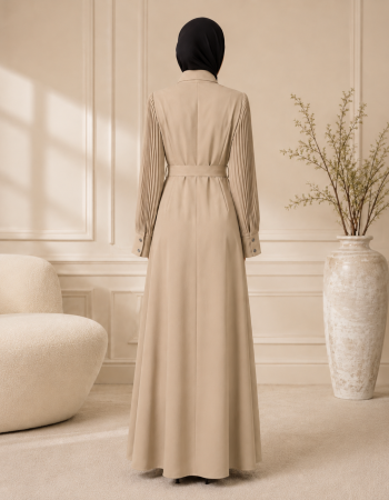 700 عباية بليسة  - Beige