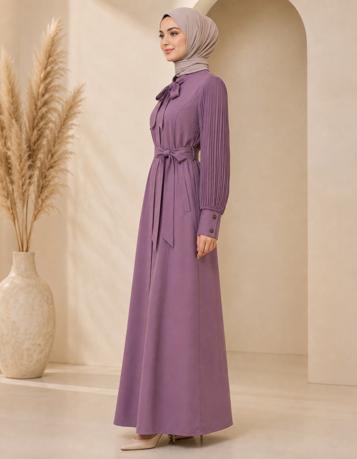 700 عباية بليسة  - Lila