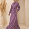700 عباية بليسة  - Lila