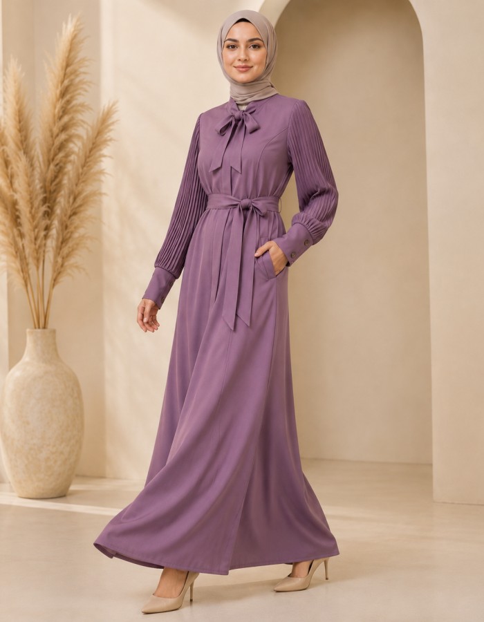 700 عباية بليسة  - Lila