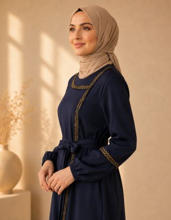 710  عباية كلفة - deep blue