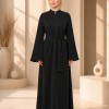711  عباية كم ستراس - Schwarz