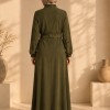 715  عباية صدر ردة - Khaki