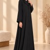 717  عباية زرار شكلية - Schwarz
