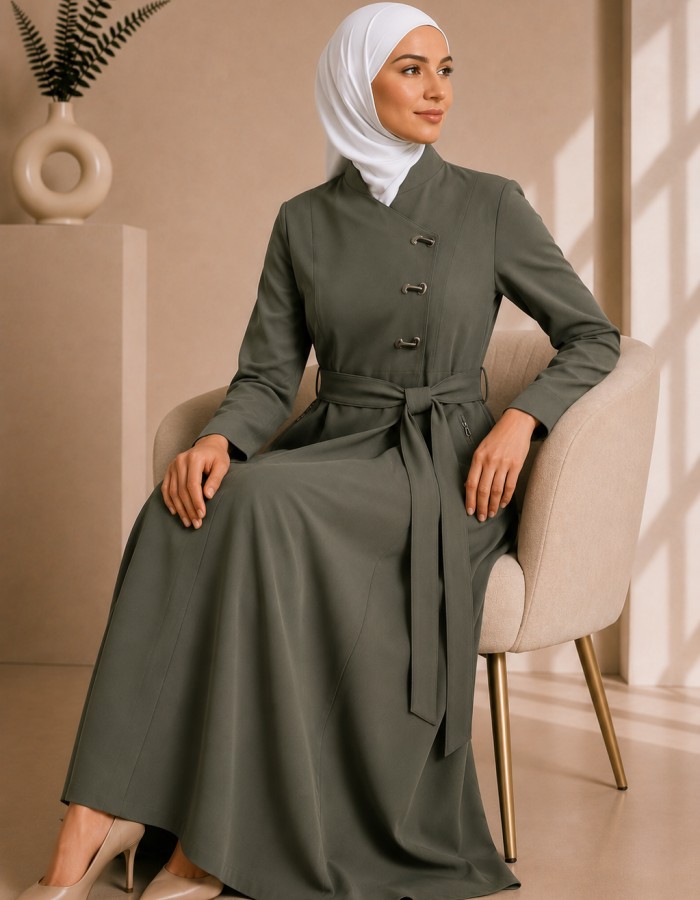 1242 مانطو جاكوار كبسون - Khaki
