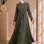 Damen-Jaguar-Mantel mit eleganter Passform und Taillengürtel 1242 - Khaki