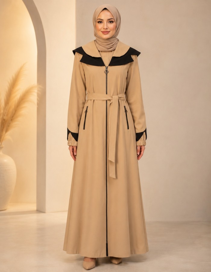 1245 مانطو السفير  - beige