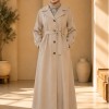 1246  مانطو كريستال أزرار - beige