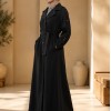 1246  مانطو كريستال أزرار - black