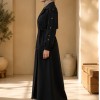 1246  مانطو كريستال أزرار - black