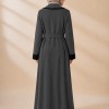 1247 مانطو جاكور أزرار - Anthracite