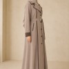 1247 مانطو جاكور أزرار - beige