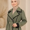 1247 مانطو جاكور أزرار - Khaki
