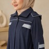 1248  مانطو كريستال قبة ملكية - Dunkelblau