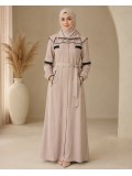 1248  مانطو كريستال قبة ملكية - Beige