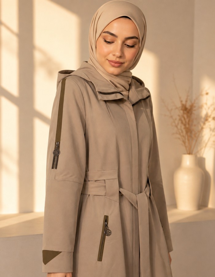 1250  مانطو براشوت - beige