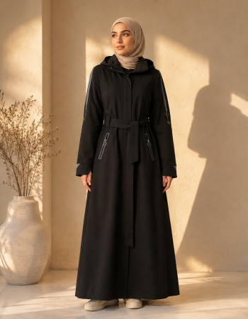1250  مانطو براشوت - اسود