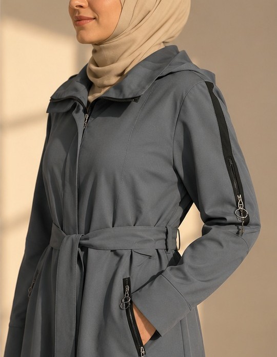 1250  مانطو براشوت - gray