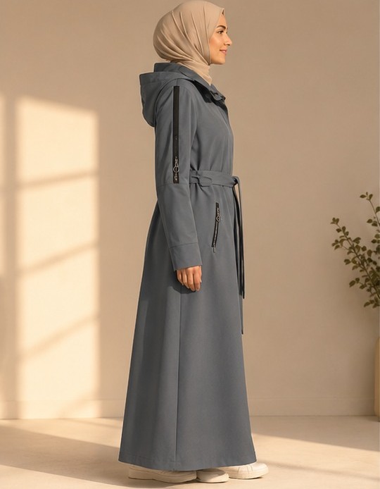 1250  مانطو براشوت - gray