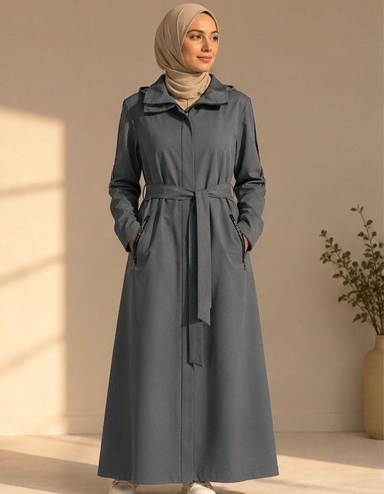 1250  مانطو براشوت - gray