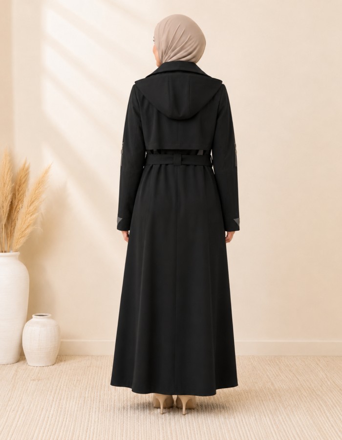 1254  مانطو جاكوار سحاب - black
