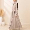 1254  مانطو جاكوار سحاب - Beige