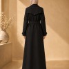 1255  مانطو كريستال ردة دبل - black