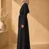 1255  مانطو كريستال ردة دبل - black