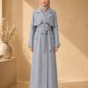 1255  مانطو كريستال ردة دبل - gray