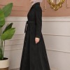 1398 مانطو جوخ كم بالون  - Schwarz