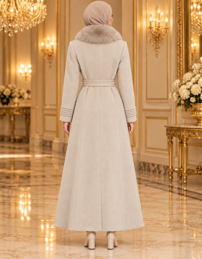 1400 مانطو جوخ كم كسرات - Mausgrau