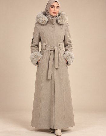 1402 مانطو شتوي  - Beige