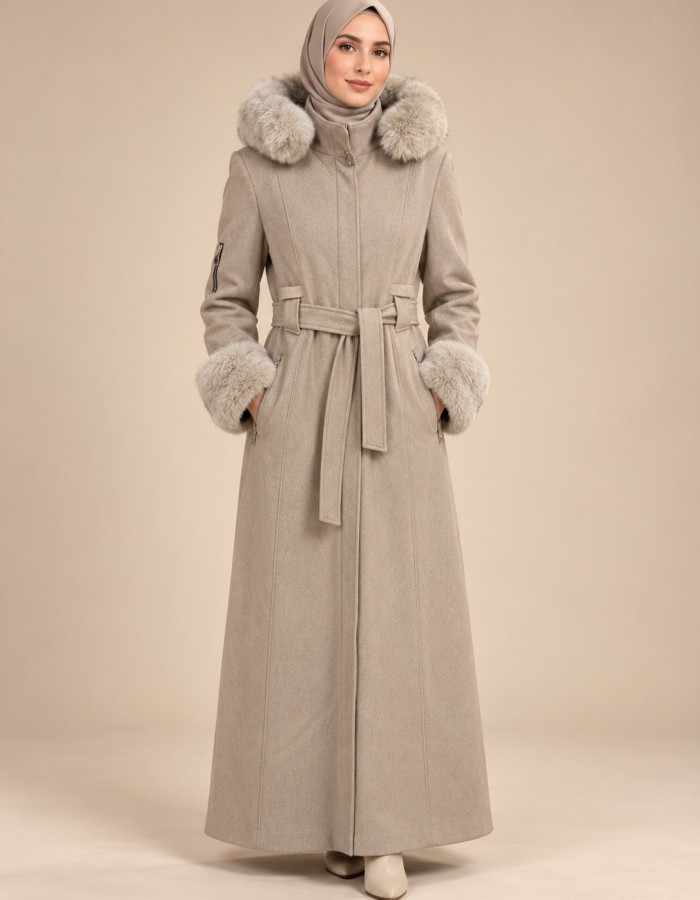 1402 مانطو شتوي  - Beige