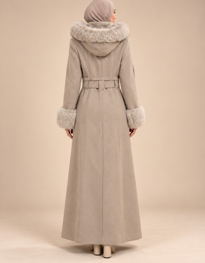 1402 مانطو شتوي  - Beige