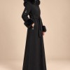 1402 مانطو شتوي  - Schwarz
