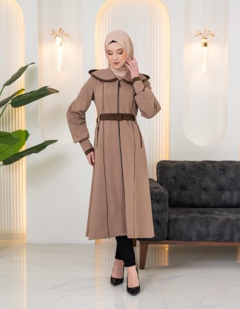 ترانشكوت براشوات مبطن بطانة ساتان 1241 - بيج