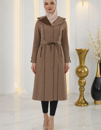 1243  ترانشكوت قبة و نص - Beige