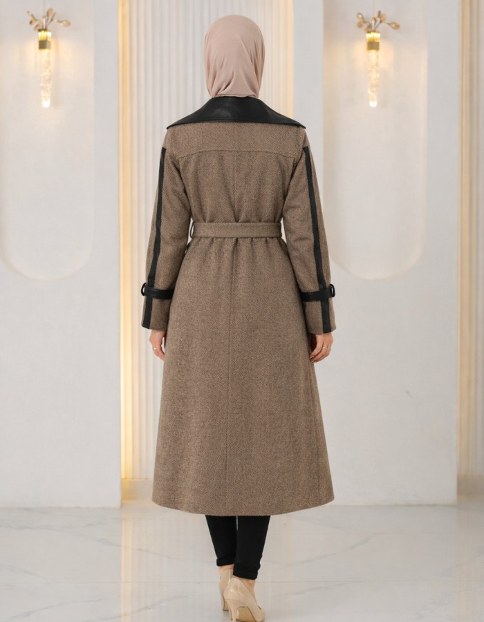 1394 ترانشكوت جوخ وجلد - Mausgrau