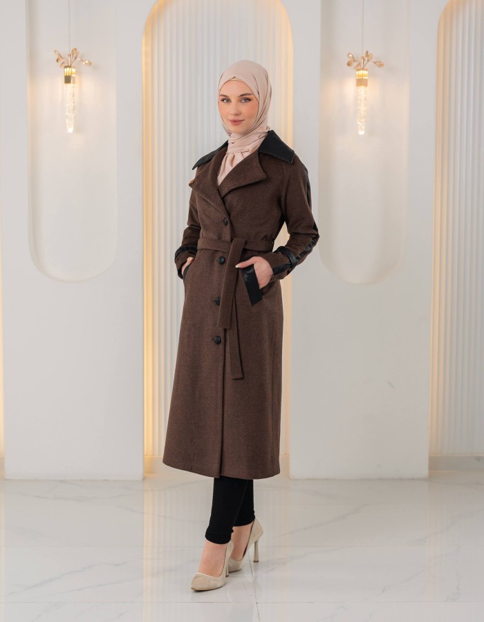 1394 ترانشكوت جوخ وجلد - Braun