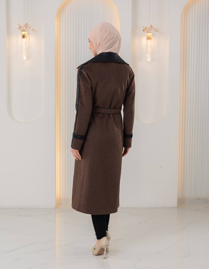 1394 ترانشكوت جوخ وجلد - Braun
